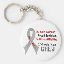 Brain Tumour For Every…..I Proudly Wear Grey 1 Key Chain
