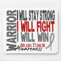 Brain Tumour Warrior Mouse Mat