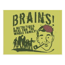 Brains! Post Card