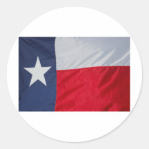 Brand New Texas Flag Round Sticker