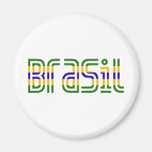 Brasil Flag Colours! Magnets
