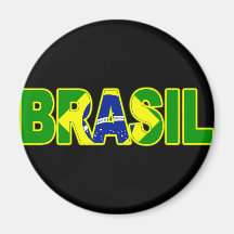 Brasil Flag Fridge Magnet