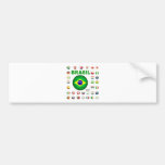 Brasil t-shirt D7 Bumper Stickers