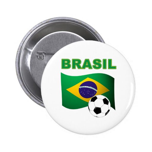 Brasil World Cup t-shirt Pinback Buttons