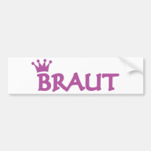 Braut icon bumper stickers
