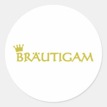 Bräutigam icon round stickers