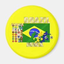 Brazil 32 Country Qualifying 2010 soccer gifts Magnets