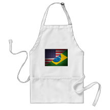 brazil and america apron