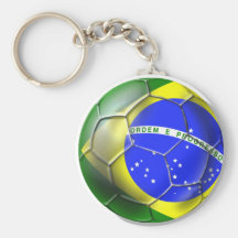 Brazil Brasil world football cup Brazilian soccer Keychain