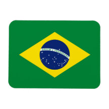 Brazil Flag Flexible Magnets