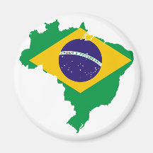 brazil flag map refrigerator magnets