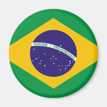 Brazil flag refrigerator magnets