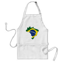 Brazil map apron