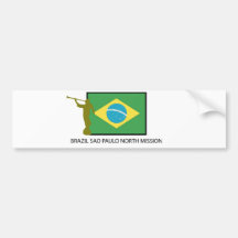 BRAZIL SAO PAULO NORTH MISSION LDS BUMPER STICKER