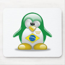 Brazil Tux Mouse Pads