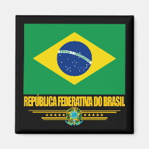 Brazilian Pride Fridge Magnet