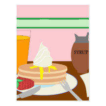 Breakfast Postcards