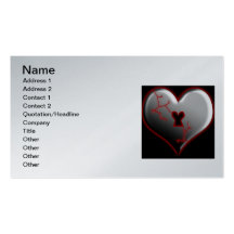 Breaking Heart, Name, Address 1, Address 2, Con... Business Card