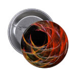 Breaking the Circle Abstract Art Button (round)