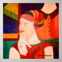 Breast Cancer Affects Us All by Georgie hanson Poster