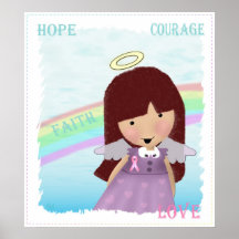 Breast Cancer Angel Print