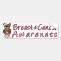 Breast Cancer Awareness Bear #2 Bumper Sticker