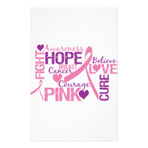 Breast Cancer Awareness Custom Stationery