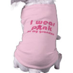 Breast Cancer Awareness I wear Pink Pet Clothing