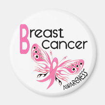 Breast Cancer BUTTERFLY 3.1 Magnets