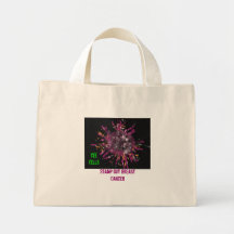 Breast Cancer Cell, Stamp out Breast Cancer, CE... Bag