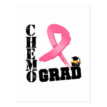 Breast Cancer Chemo Grad Postcard