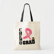 Breast Cancer Chemo Grad Tote Bag