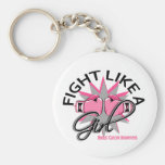 Breast Cancer Fight Like A Girl 12.3 Keychains