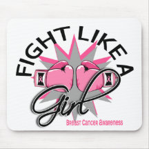 Breast Cancer Fight Like A Girl 12.3 Mouse Mat