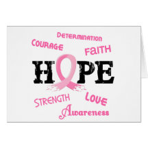 Breast Cancer HOPE 7.1 Greeting Cards
