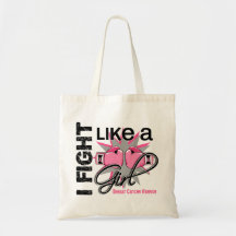Breast Cancer I Fight Like A Girl 13.2 Canvas Bag