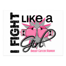 Breast Cancer I Fight Like A Girl 13.2 Postcard