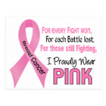 Breast Cancer I Proudly Wear Pink 1 Postcard