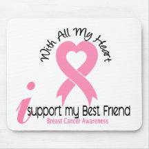 Breast Cancer I Support My Best Friend Mouse Mats