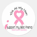Breast Cancer I Support My Best Friend Sticker