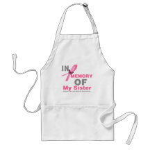 Breast Cancer In Memory of My Sister Aprons