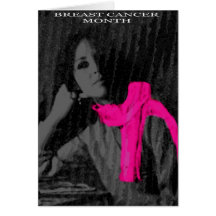 breast cancer month greeting card