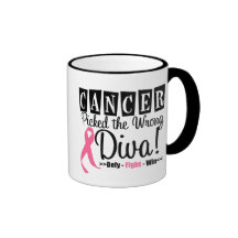 Breast Cancer Picked The Wrong Diva v2 Mugs