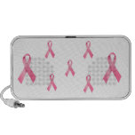 Breast cancer pink ribbon Doodle Speakers speakers