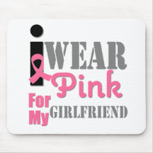BREAST CANCER PINK RIBBON Girlfriend Mouse Pads