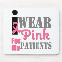 BREAST CANCER PINK RIBBON Patients Mouse Mats