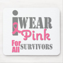 BREAST CANCER PINK RIBBON Survivors Mouse Pads