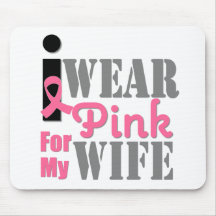 BREAST CANCER PINK RIBBON Wife Mousepad