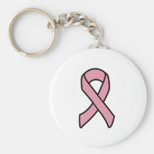 Breast Cancer Ribbon Key Chain