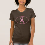 Breast Cancer Ribbon Tee (Pink/Brown)